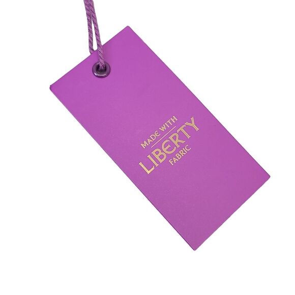 NWT Gianni Feraud Blue Liberty Fabric Leather Cardholder - Picture 6 of 13